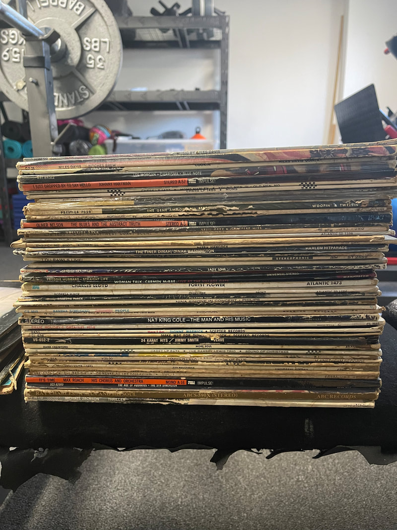 Spine photo of records for quick collection review